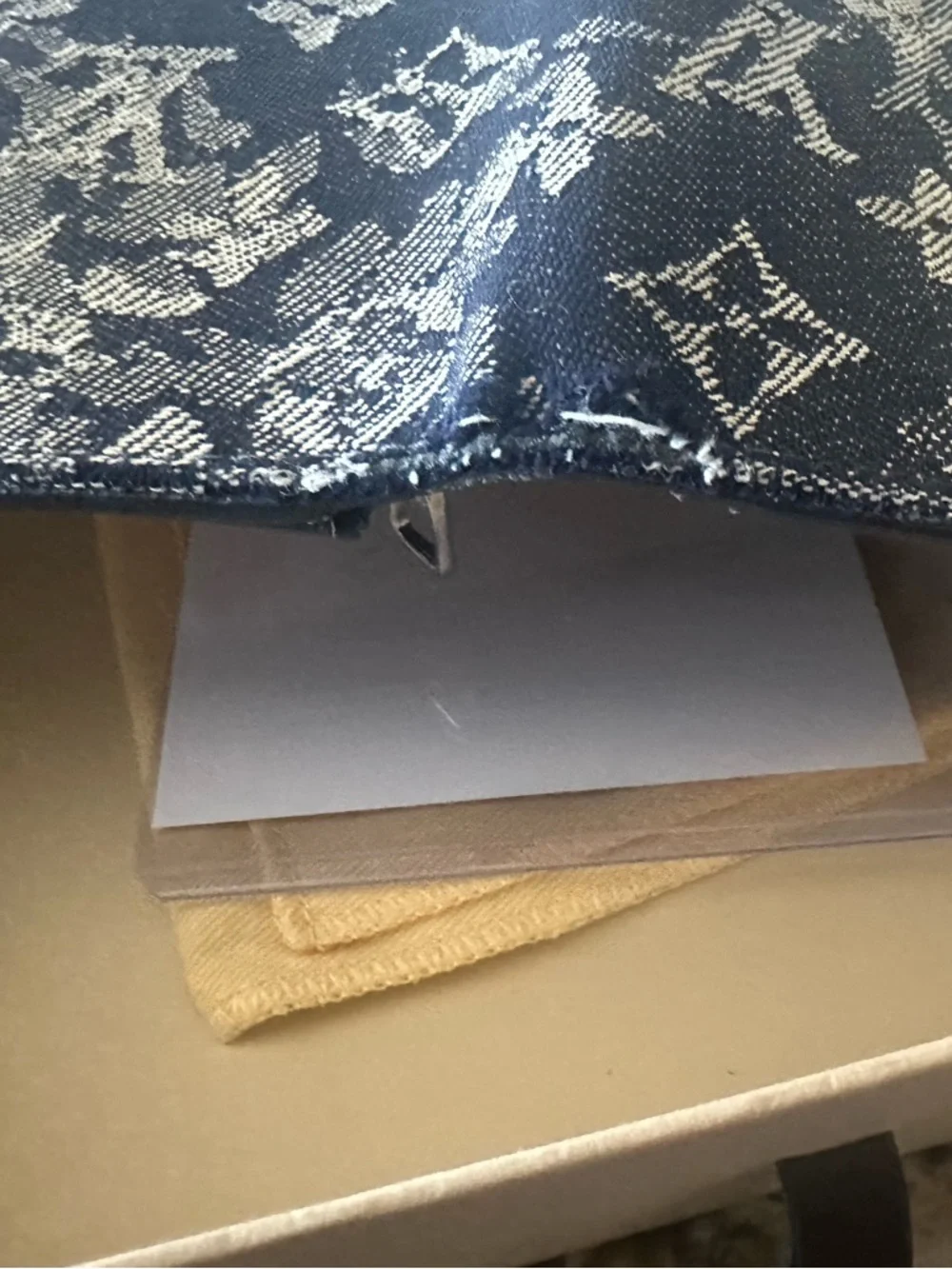Louis Vuitton Blue Monogram Tapestry Brazzaville Wallet